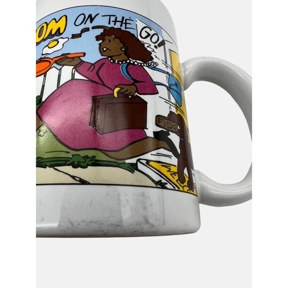 Avon "Super Mom On The Go" Coffee Mug 3.75” Ceramic Retro Comic Design Thailand - Picture 7 of 7